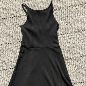 Muted green mini dress